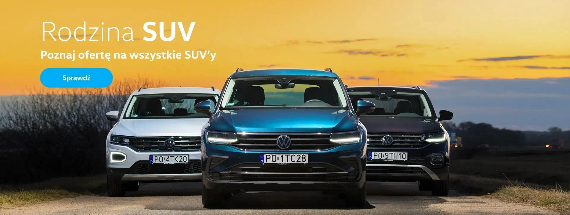 Poznaj ofertę na wszystkie SUV'y VW rocznik 2021